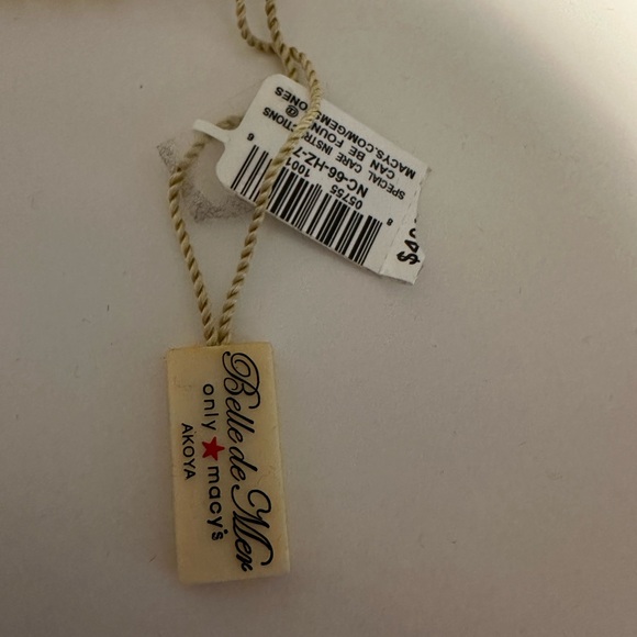 cultured pearl strands 14K 20" 6.5mm akoya necklace and bracelet - Picture 3 of 5